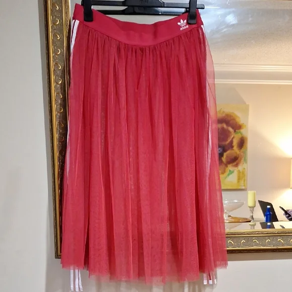 Adidas Vibrant Pink Midi Skirt - Picture 3 of 5